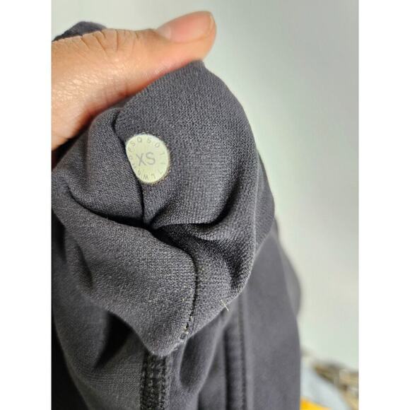 Lululemon Leggings Reveal Crop 15" Yoga Vent Seamless Women's XS Black - Picture 10 of 11